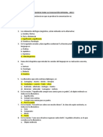 Preguntas para La Evaluación Integral