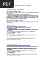 Tabela de Requisitos Do PJE