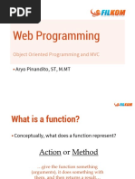 Web Programming: Object Oriented Programming and MVC