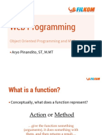 Web Programming: Object Oriented Programming and MVC