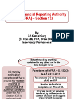 National Financial Reporting Authority (NFRA) - Section 132