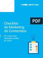 Checklist de Marketing de Contenidos