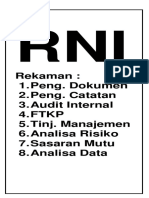 Rekaman: 1. Peng. Dokumen 2. Peng. Catatan 3. Audit Internal 4. FTKP 5. Tinj. Manajemen 6. Analisa Risiko 7. Sasaran Mutu 8. Analisa Data