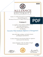 Alliance Certificate