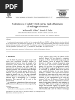 Calculation of Relative Full-Energy Peak e Ciencies of Well-Type Detectors