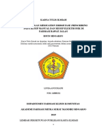 Karya Tulis Ilmiah Perbandingan Medication Error Fase Prescribing Pada Resep Manual Dan Resep Elektronik Di Farmasi Rawat Jalan Rsud Sidoarjo