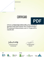 Certificado Agroecologia IFPE