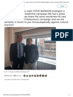 steve bannon com eduardo bolsonaro