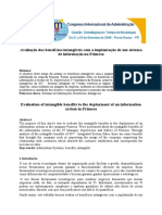 Avaliação Dos Benefícios Intangíveis Com A Implantação de Um Sistema de Informação Na Frimesa