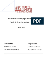 Summer Internship Project Report Technical Analysis of Stocks