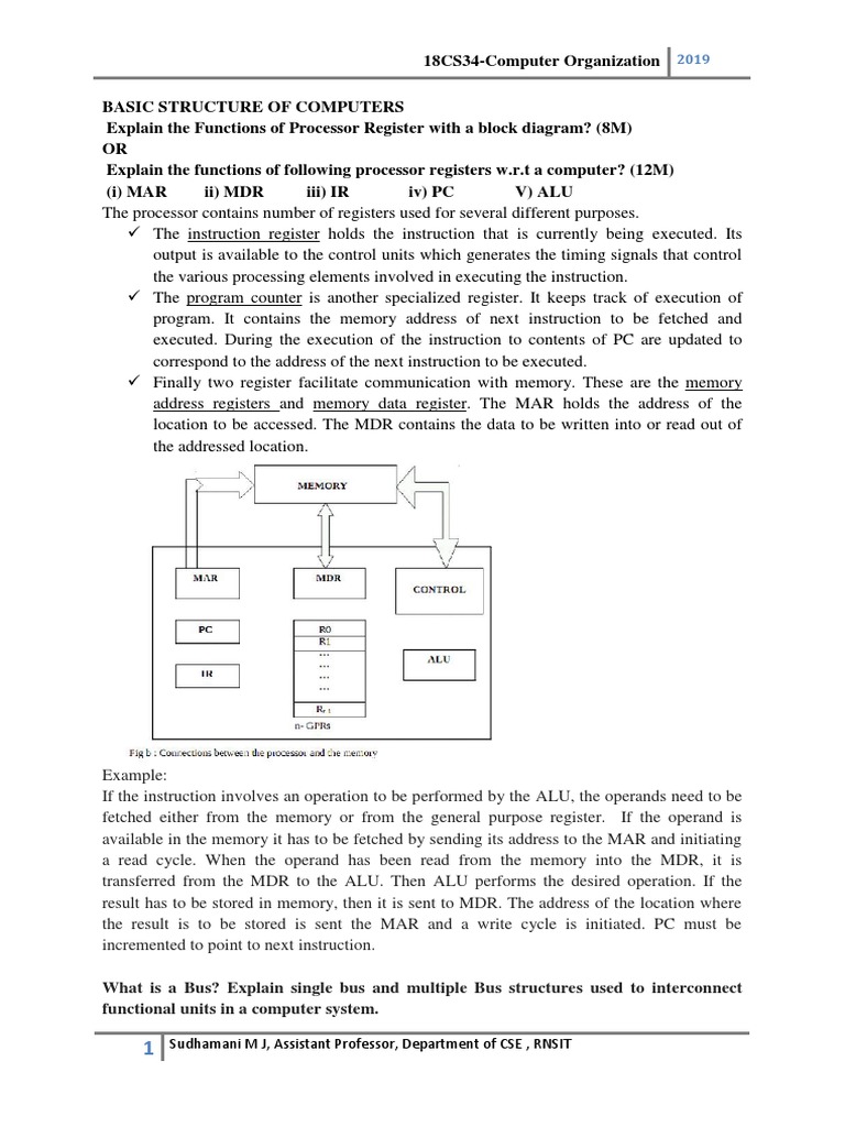 Computer Organization: Processor Functions | PDF | Subroutine | Central ...