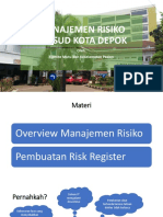 Pelatihan Mutu Dan Risiko 2019 - Internal