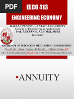 Engineering Economy Lecture - Final Exam Reviewer