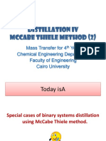 Distillation Iv Mccabe Thiele Method