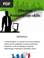 Effective Presentation Skills