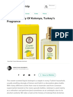 A Brief History of Kolonya, Turkey's Fragrance