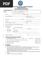 Application Form For Issuance of Certificate PDF