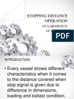 Stopping Distance Operation