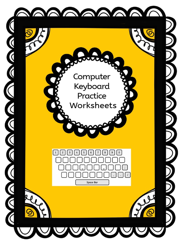 Keyboard Practice Worksheets for Kids | PDF | Computer Keyboard ...