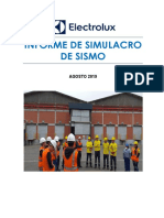 Informe Simulacro Sismo Electrolux 2019