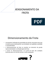 Dimensionamento de frota para transporte