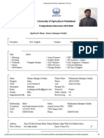Postgraduate Admission Application Print Out 6