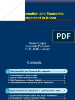 Trade Promotion and Economic Development in Korea: Suneel Gupta Associate Professor GHS - IMR, Kanpur