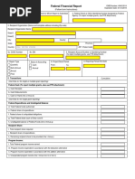 Federal Financial Report: (Follow Form Instructions)