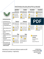 2019-20 Recycling Calendar