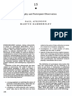 Paul Atkinson Hammersley, Martyn. Ethnography and Participant Observation PDF
