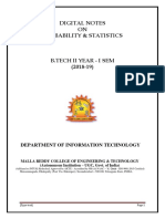 Digital Notes on Probability & Statistics