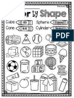 Sorting 3d Shapes Worksheets