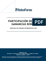 Bono de Ganancia Compartidas Roboforex