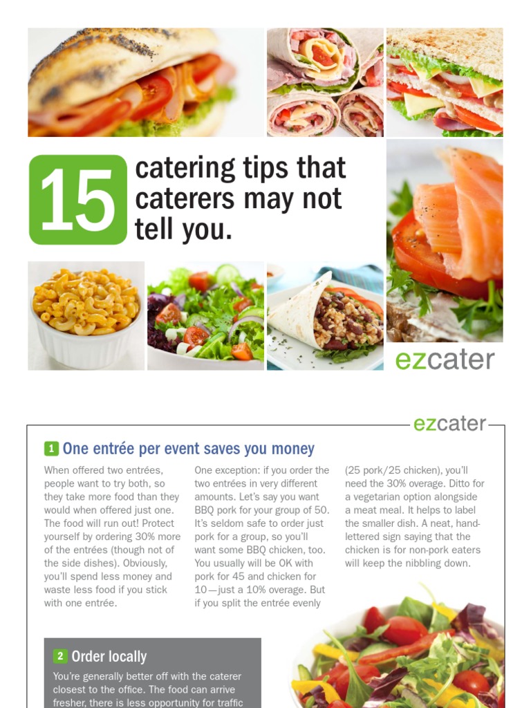 Catering Tips That Caterers May Not Tell You Download Free Pdf