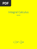 Integral Calculus