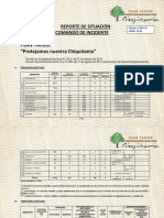 Reporte de Situación del Comando de Incidente