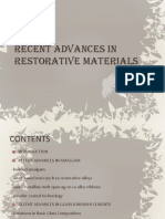Recent Advances in Restorative Materials