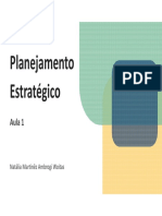 Planejamento Estratégico: Aula 1