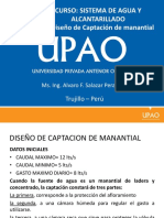 Diseño de Captación Manantial