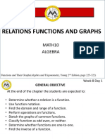 Lesson 7 - Relations Functions and Graphs