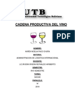 La cadena productiva del vino en Bolivia