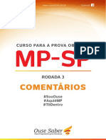 CURSO PARA A PROVA OBJETIVA MP-SP