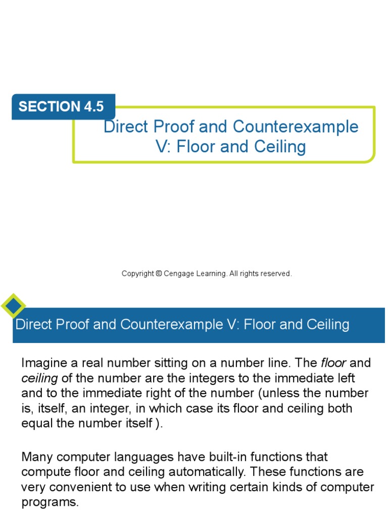 Floor Ceil Numbers Real Number