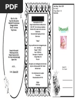 Contoh Kartu Ucapan Aqiqah Bayi Pada Berkat (Kotak Nasi)