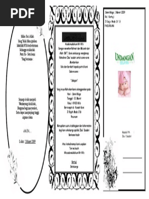 44 Contoh Undangan Selapanan Anak Gratis