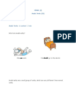 VERBS (2) Modal Verbs