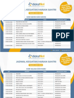 Jadwal Kegiatan Santri