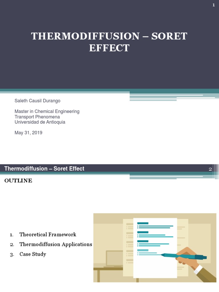 Thermodiffusion and the Soret Effect | PDF | Diffusion | Heat Transfer