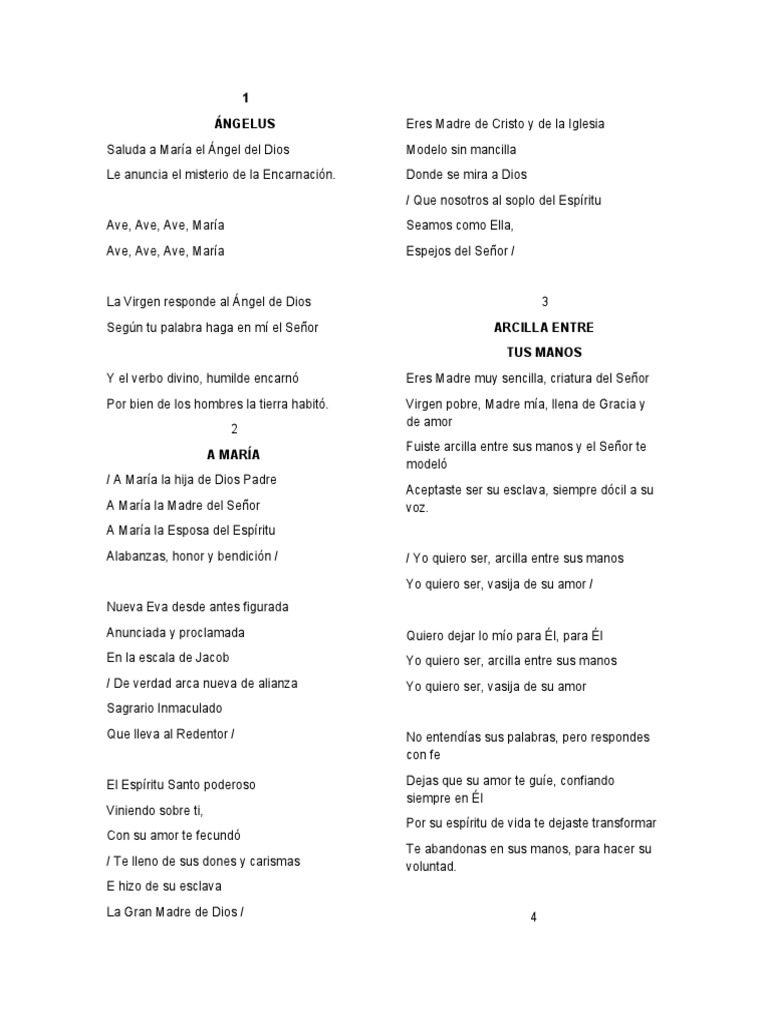 Cantoral A Maria | PDF | María, madre de Jesús | Oración