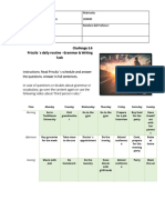 Challenge 3.0 Priscila S Daily Routine - Grammar & Writing Task